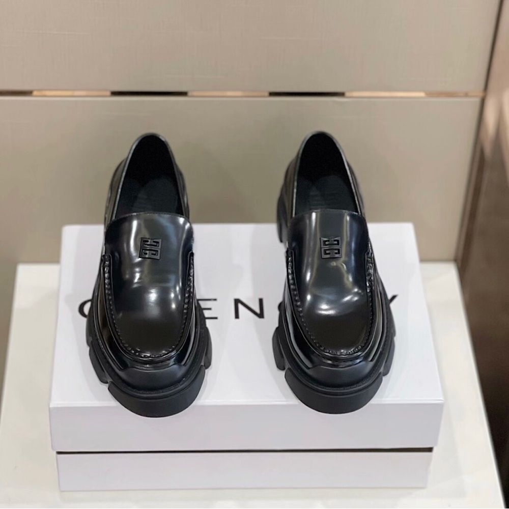 Givenchy Glossy Black Loafers for Women